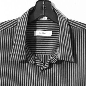 Calvin Klein pin striped button down.